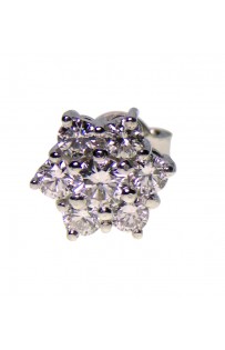 Orecchini linea eternity fiore con brillanti